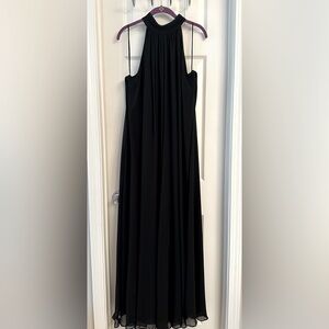 Black 1. State chiffon flowy halter jumpsuit